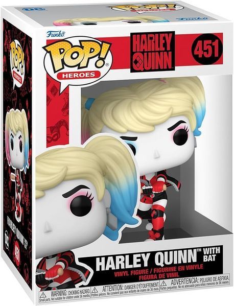 Фігурка Funko Pop Харлі Квінн DC Heroes Harley Quinn with Bat 10 см FP DC HQ 451 FP DC HQ 451 фото
