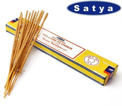 Satya Yellow Flower Жовта квітка 15 грамів 2569392420 фото