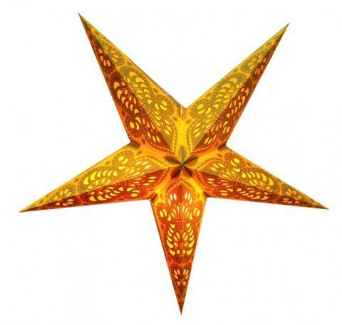 Светильник Звезда картонная 5 лучей YELLOW GANESH 2504018941 фото
