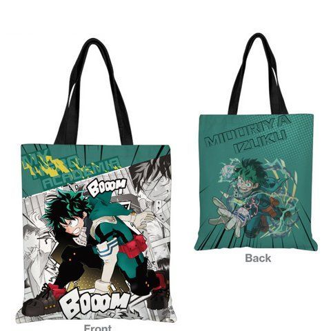 Шопер еко-сумка Моя геройська академія Зовні Мідорія My Hero Academia Izuku Midoriya 33 х 37 см двосторонній 3017092078 фото