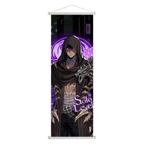 Гобелен Только я возьму новый уровень Сон Джин Ву Solo Leveling Jin Woo Sung 70*25 см 3142468569 фото