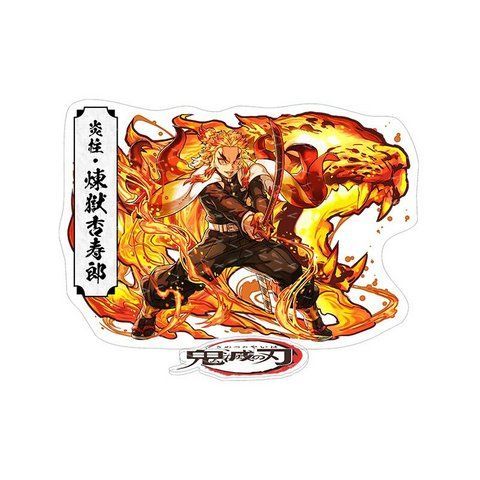 Акриловая фигурка Клинок рассекающий демонов Кёдзюро Рэнгоку Demon Slayer Kyoujurou Rengoku 10 см 2454091108 фото