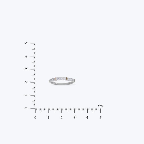 Кольцо серебряное с фианитами Gold 925 16.5 размер 5128-02SG-671k-165 фото