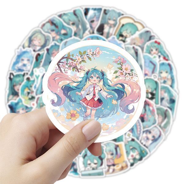 Стикерпак Хацуне Мику Набор наклеек GeekLand Hatsune Miku 100 штук 2881874838 фото