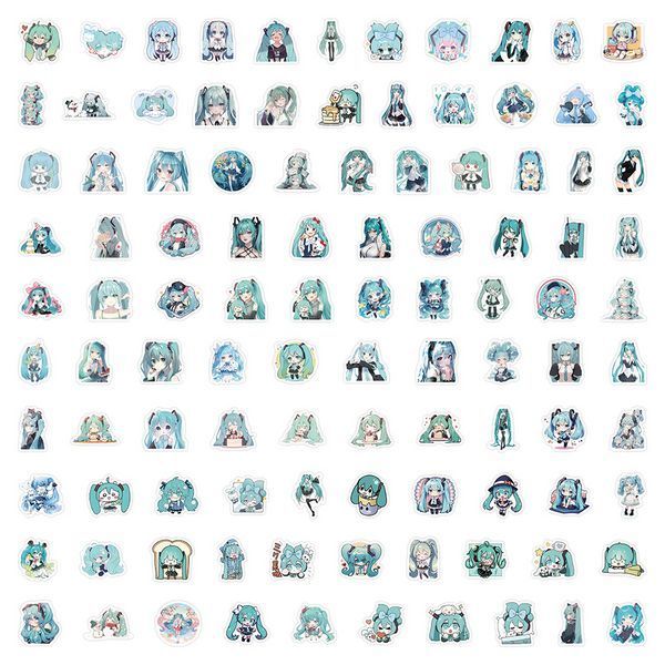 Стикерпак Хацуне Мику Набор наклеек GeekLand Hatsune Miku 100 штук 2881874838 фото