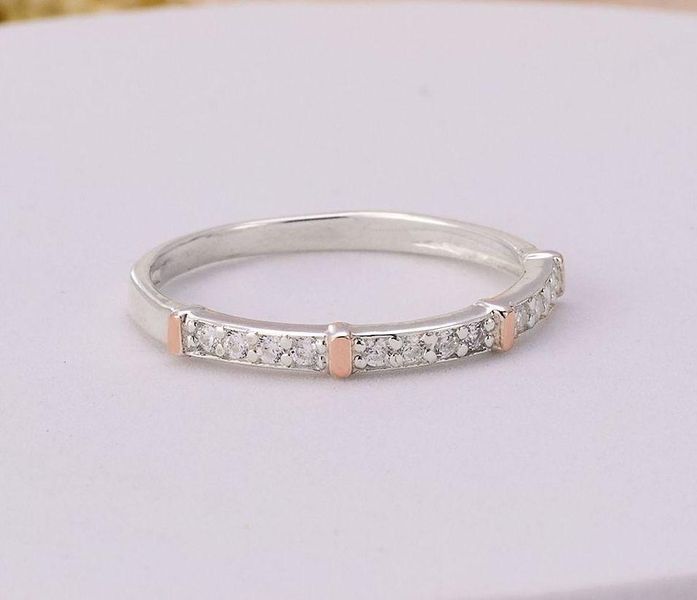 Кольцо серебряное с фианитами Gold 925 16.5 размер 5128-02SG-671k-165 фото