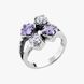 Кольцо серебряное Лириды mix Lavender 925 Zirkon 17.5 размер 2911958443 фото 2