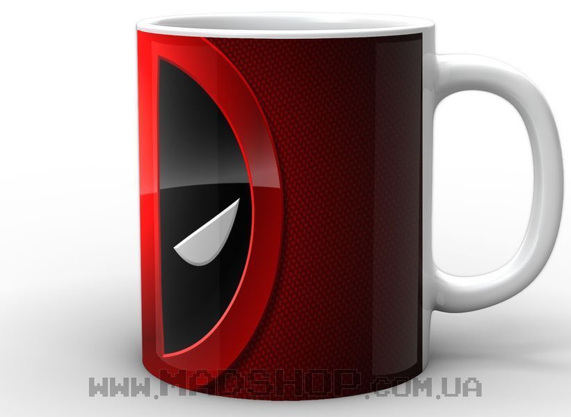 Кухоль GeekLand Дедпул Deadpool логотип DP 02.35 білий DP 02.35 белая фото