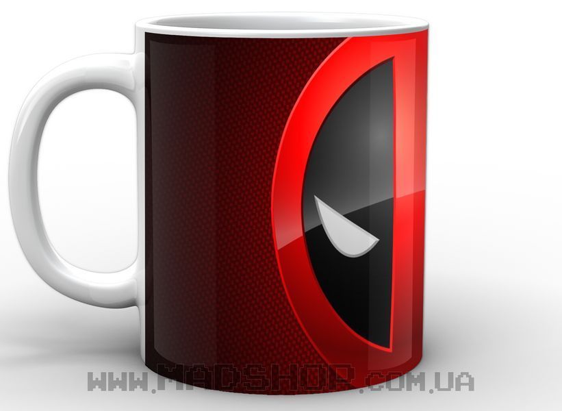 Кухоль GeekLand Дедпул Deadpool логотип DP 02.35 білий DP 02.35 белая фото