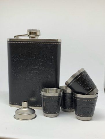 Подарочный набор Jack Daniсes Black с 4 стопками и лейкой 2355726608 фото
