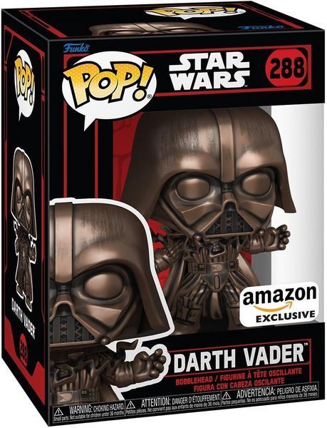 Фигурка Funko Pop Звёздные войны Дарт Вейдер Star Wars Darth Vader Metallic 10 см Exclusive FP SW V 288 2504221959 фото