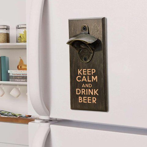 Открывачка для бутылок "Keep calm and drink beer", тонированная 2632568832 фото