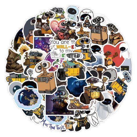 Стікерпак ВАЛ-І Набір наклейок GeekLand WALL-E 50 штук 2881874839 фото