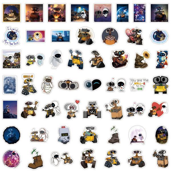 Стікерпак ВАЛ-І Набір наклейок GeekLand WALL-E 50 штук 2881874839 фото