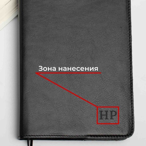 Обкладинка для блокноту шкіряна "Panther" з тисненням, серебряное, срібне BD-leth-04 фото