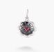 Кулон цветок серебряный Калачик Granat 925 Zirkon 257-S24-5185p фото 6