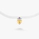 Кулон дукач срібний з позолотою Ягнус Блакитний Топаз Gold 925 Zirkon в формі серця 2727472070 фото 3