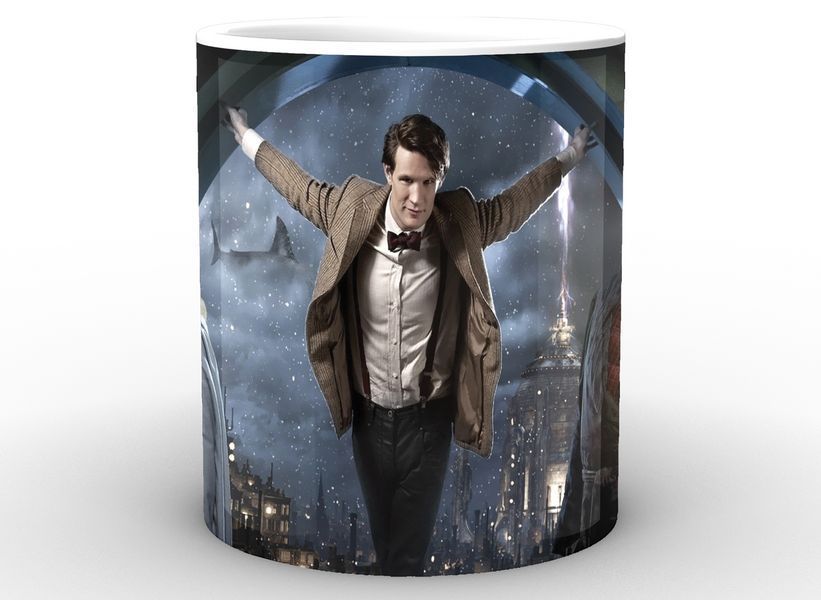 Кружка GeekLand біла Лікар Хто Doctor Who Лікар хто на тлі арки DW.02.025 1757920443 фото