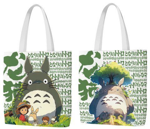 Шоппер эко-сумка Мой сосед Тоторо My Neighbor Totoro 33 х 37 см двухсторонний 2864793087 фото