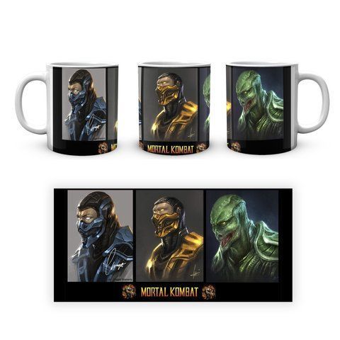 Кружка GeekLand Mortal Kombat Мортал Комбат Саб-Зиро Скорпион Рептилия MK.02.375 MK.02.375 фото