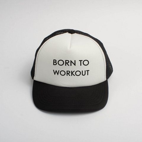 Кепка "Born to workout", Білий, англійський 2603864245 фото
