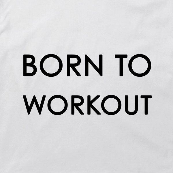Кепка "Born to workout", Белый, английский 2603864245 фото