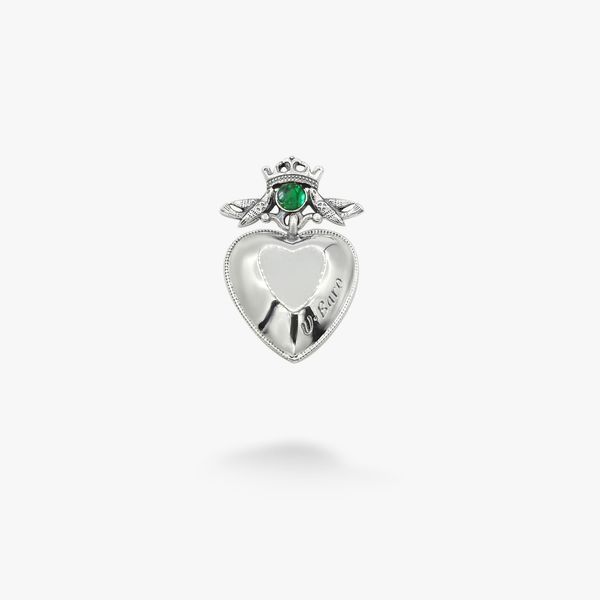 Кулон серце срібний дукач Ягнус emerald 925 23-11505S04-5061p фото