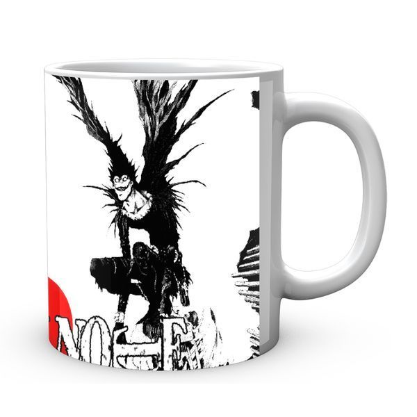 Кружка чашка Death Note Тетрадь Смерти Рюк Черно-белый С яблоком CP 03.380.555 CP 03.380.555 фото