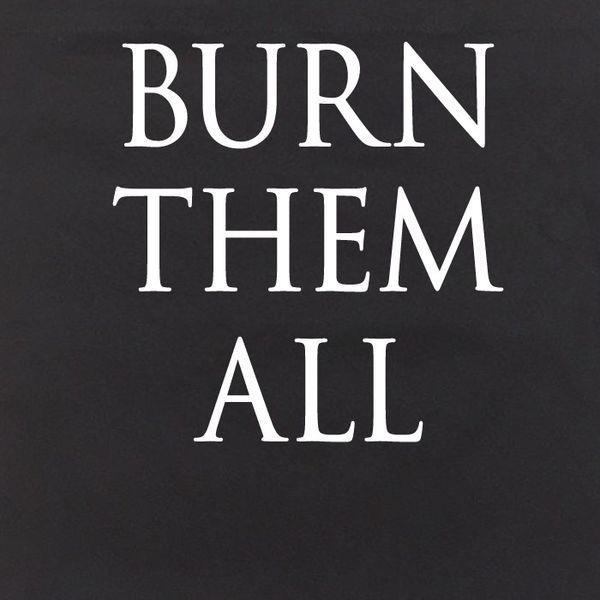 Екосумка GoT "Burn them all", Чорний, англійська 2603864153 фото