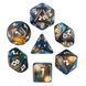 Кости игральные многогранные 7шт, 4-20 граней, дайсы, пластик Dice 031 2470627203 фото 1