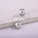 Сережки срібні Кульки Rhodium 925 5044-04SR-551s фото 4