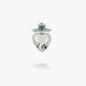 Кулон серце срібний дукач Ягнус emerald 925 23-11505S04-5061p фото 2