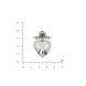 Кулон серце срібний дукач Ягнус emerald 925 23-11505S04-5061p фото 3
