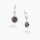 Серьги серебряные с цветами Калачик Granat 925 Zirkon 260-S24-5184s фото 2