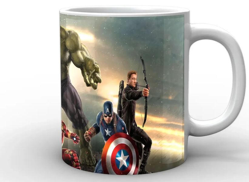 Кружка GeekLand біла Avengers Месники з халком AG.02.036 AG.02.036 фото