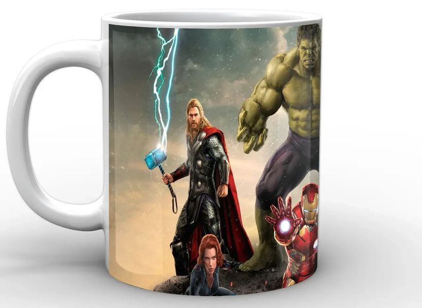 Кружка GeekLand біла Avengers Месники з халком AG.02.036 AG.02.036 фото