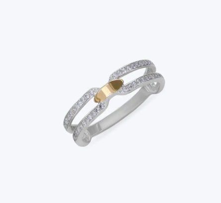 Кольцо серебряное Капелька Счастья 925 18 размер 5107-02SG-656k-16 фото
