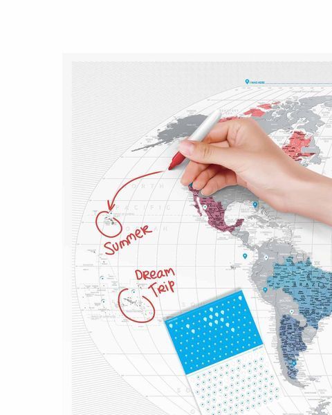 Скретч карта "Travel Map AIR World", англійська AW фото
