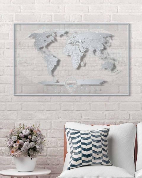 Скретч карта "Travel Map AIR World", англійська AW фото