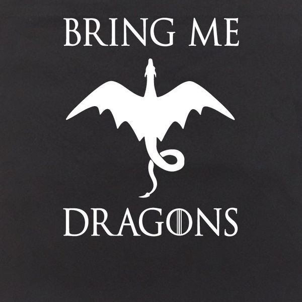 Экосумка GoT "Bring me dragons", Черный, английский 2603864154 фото