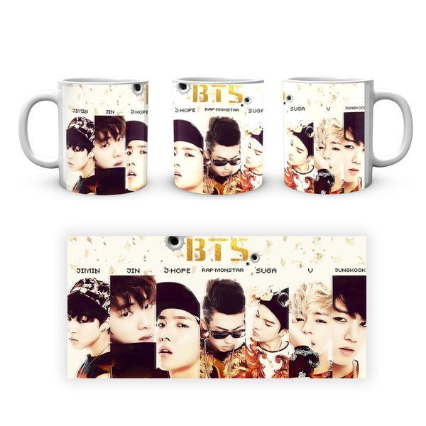 Кружка GeekLand Bangtan Boys BTS Портреты участников с именами CP 04.479.644 1757908127 фото