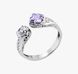 Кольцо серебряное разъемное Лириды Lavender 925 Zirkon 19.5-20.5 размер 3000580646 фото 1