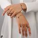 Кільце срібне з камінням Ліриди mix Shampan 925 Zirkon 15.5 розмір 2749347477 фото 5