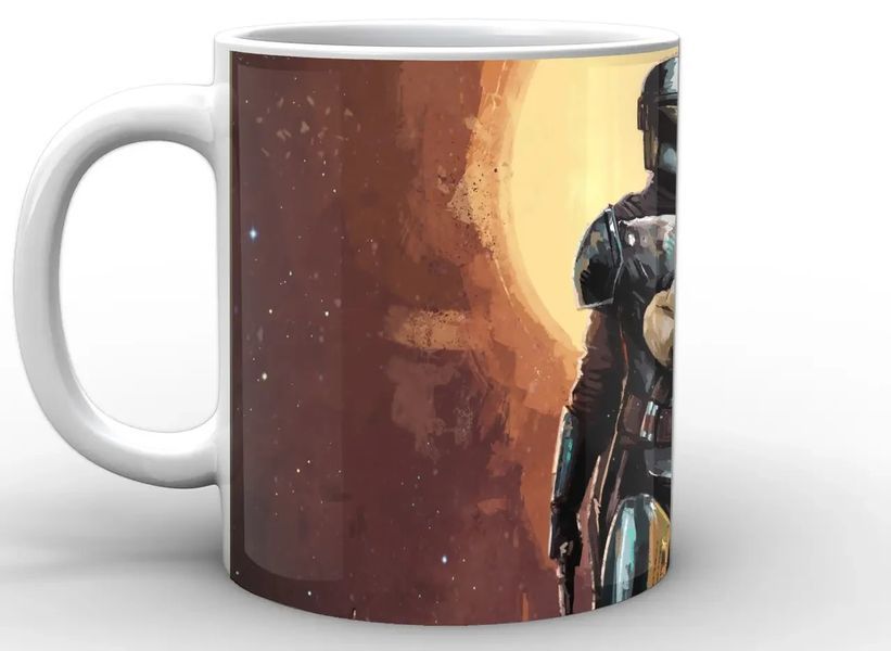 Кружка GeekLand Зоряні війни Мандалорец Мандалорец і Йоду Star Wars The Mandalorian TM.04.04 TM.04.04 фото