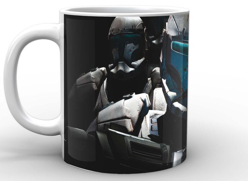 Кружка Geek Land біла Зоряні війни Star Wars Солдати на чорному тлі SW.002.09 SW.002.09 фото