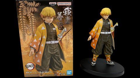 Фигурка Bandai Клинок рассекающий демонов Зеницу Агацума Demon Slayer Zenitsu Agatsuma15 см Vol.31 B DS Z 31 B DS Z 31 фото