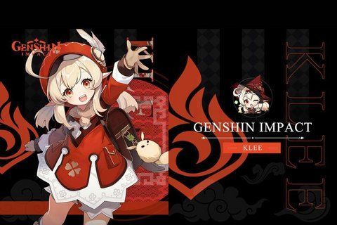 Шопер еко-сумка Геншин Імпакт Клі Genshin Impact Klee 42 х 33 см двосторонній 2864793089 фото