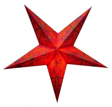 Светильник Звезда картонная 5 лучей RED BUTTERFLY EMBD. 2504018945 фото