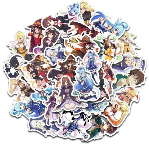 Стікерпак Набір наклейок GeekLand Цей чудовий світ KonoSuba 45 штук SP KS 01 SP KS 01 фото