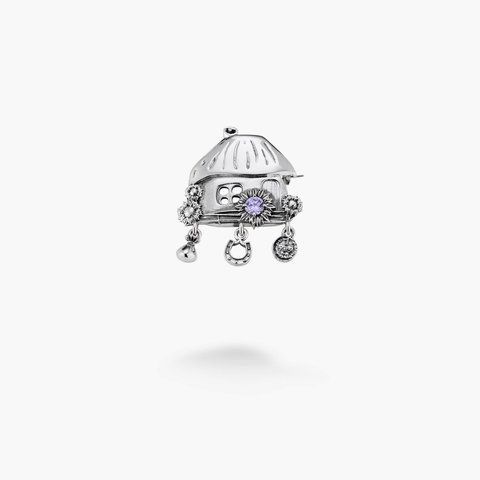 Брошка Хатка Mini Light Amethyst 925 Сонях 237-S20-0229b фото